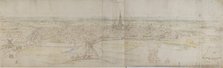 Panoramic View of s'Hertogenbosch (Den Haag) from an elevated Point to the South-West, c1545-50.. Artist: Anthonis van den Wyngaerde.