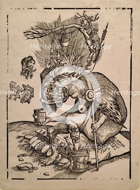 Satire on the sale of indulgences, before 1536.