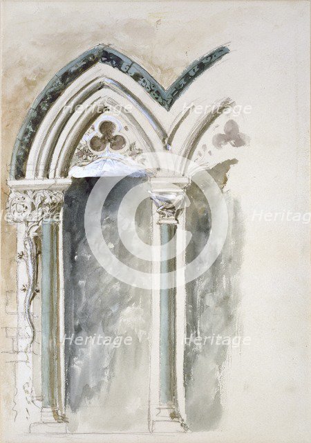 Design Studies for Capitals for the University Museum, Oxford, 19th century. Artist: John Ruskin.