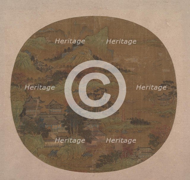 Palaces among Autumn Mountains. Creator: Unknown.