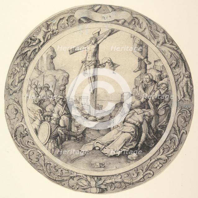 The Crucifixion, from the Circular Passion, 1509. Creator: Lucas van Leyden.