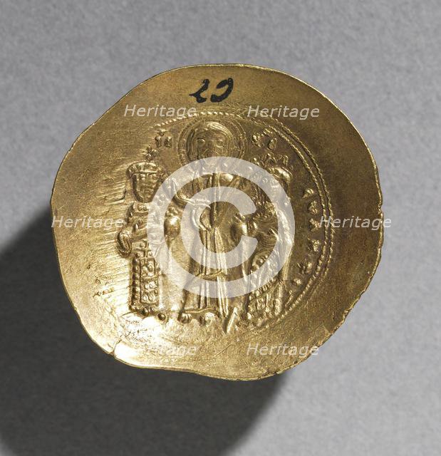 Nomisma with Eudocia and Romanus IV Diogenes (obverse), 1068-1071. Creator: Unknown.