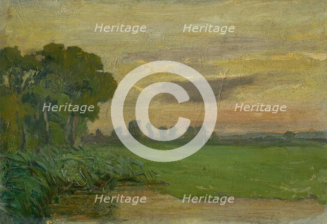 Sunset in Kaloc, 1890-1900. Creator: Jozef Hanula.