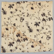 Fragment of Printed Cotton, 1775. Creator: Unknown.