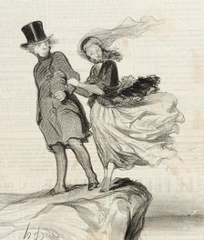 O mon Victor idolatré...il me vient une idée poétique!..., 1844. Creator: Honore Daumier.