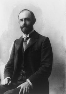 James Rush Marshall, three-quarter length portrait, seated, facing left, between 1890 and 1910. Creator: Frances Benjamin Johnston.