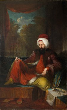 Portrait of Yusuf Agah Efendi (1744-1824), Second Half of the 18th cen.. Artist: Breda, Carl Frederik von (1759-1818)