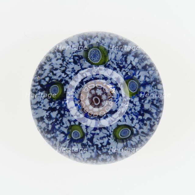 Paperweight, France, c. 1845-60. Creator: Saint-Louis Glassworks.