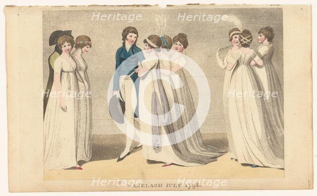 Magazine of Female Fashions of London and Paris: Ranelagh July 1798, 1798. Creator: Unknown.