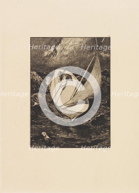 Opus VI, from Paraphrase on the Finding of a Glove, 1881. Creator: Klinger, Max (1857-1920).