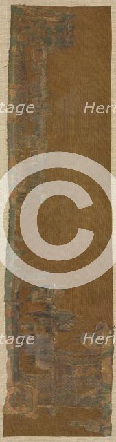 Vajrapani Embroidered Mount with Garuda, painting 1600s, embroidery c. 1300. Creator: Chöying Dorjé, the Tenth Black Hat Karmapa (Tibetan, 1604-1674).