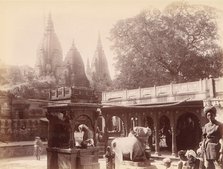 Temple of the Golden Cow, Benares, 1860s-70s. Creator: Unknown.