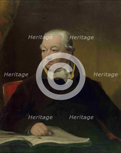 Portrait of the violinist and composer Johann Peter Salomon (1745-1815), c. 1815. Creator: Lonsdale, James (1777-1839).