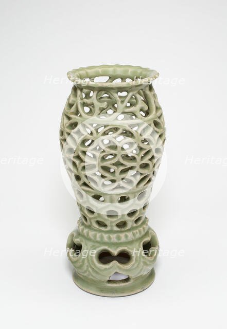 Openwork Brazier or Incense Stick Holder, Ming dynasty (1368-1644), late 14th/15th century. Creator: Unknown.