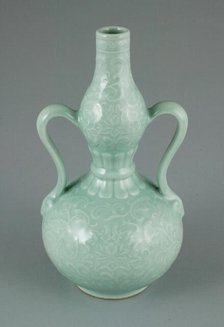 Double-Gourd Vase with Incurved Loop Handles, Qing dynasty, Yongzheng period (1723-1735). Creator: Unknown.