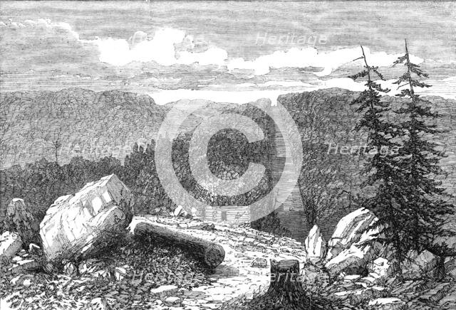 The boundary line between the United States and Canada, 1861. Creator: Unknown.