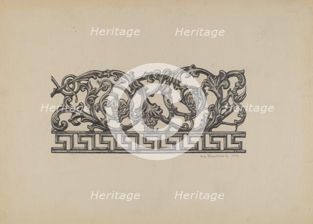 Fence, 1937. Creator: Austin L. Davison.