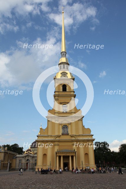 Bell tower, Peter and Paul Cathedral, St Petersburg, Russia, 2011. Artist: Sheldon Marshall
