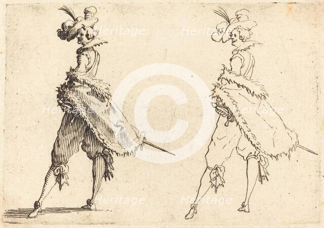 Gentleman Viewed from the Side, c. 1617. Creator: Jacques Callot.