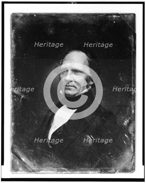 Unidentified man, about 55 years of age, head-and-shoulders portrait..., between 1844 and 1860. Creator: Mathew Brady.