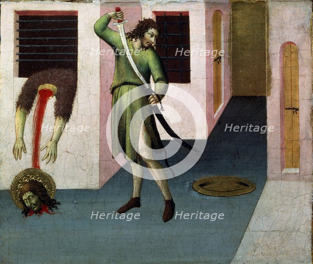 'The Beheading of Saint John the Baptist', 15th century. Artist: Sano di Pietro