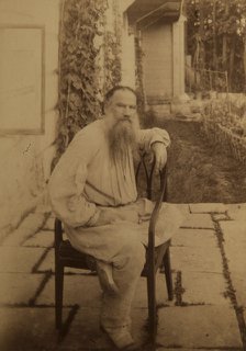 Portrait of the author Count Lev Nikolayevich Tolstoy (1828-1910).