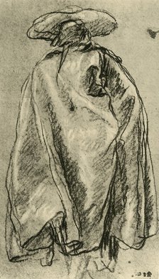 'Man in a Big Cloak seen from behind', 1752, (1928). Artist: Giovanni Battista Tiepolo.