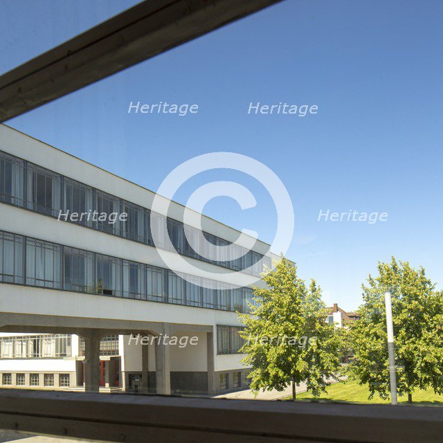 The Bauhaus building, Dessau, Germany, 2018.  Artist: Alan John Ainsworth.