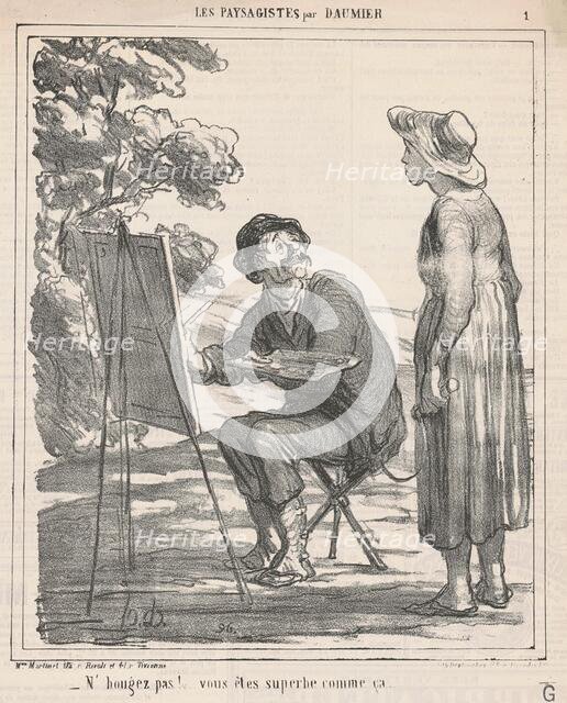 N'bougez pas! ..., 19th century. Creator: Honore Daumier.