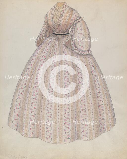 Dress, c. 1937. Creator: Roberta Spicer.