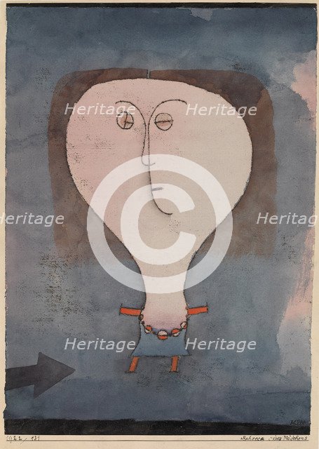 Fright of a Girl, 1922.