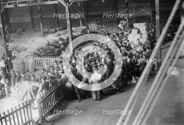 Greeks boarding MADONNA, 1912. Creator: Bain News Service.