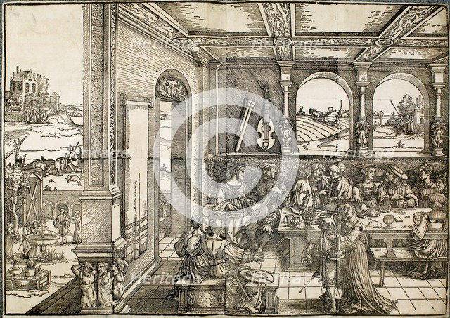 The prodigal Son, 16th century. Artist: Sebald Beham.