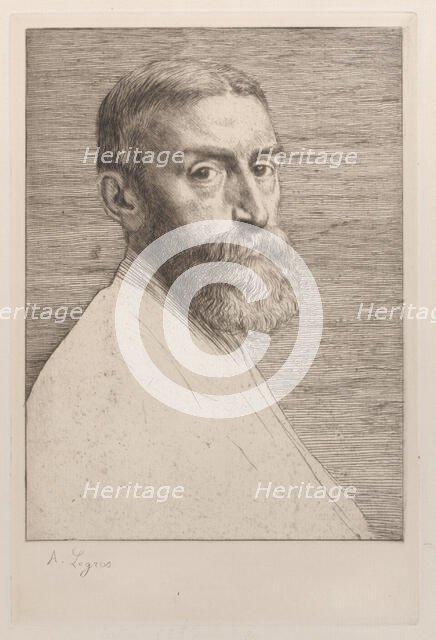 Portrait of Sir Edward John Poynter, 1877. Creator: Alphonse Legros.
