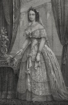 Maria Antonia of the Two Sicilies, (1814-1898), Grand Duchess consort of Tuscany (1833-1859), 1852.  Creator: Julio Donón.