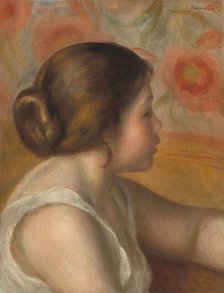 Head of a Young Girl, c. 1890. Creator: Pierre-Auguste Renoir.