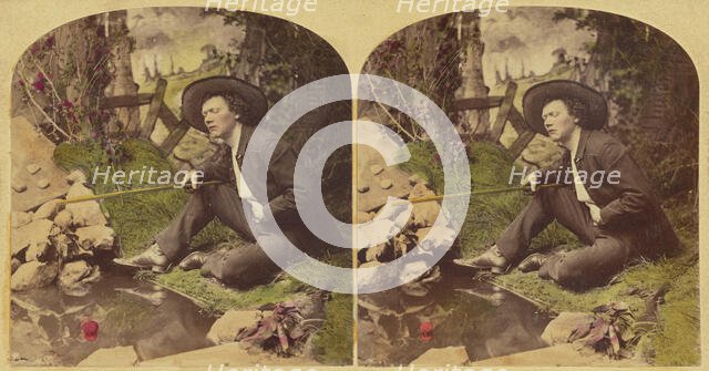 Waiting for a Bite., 1876. Creator: L. Melander & Bro.