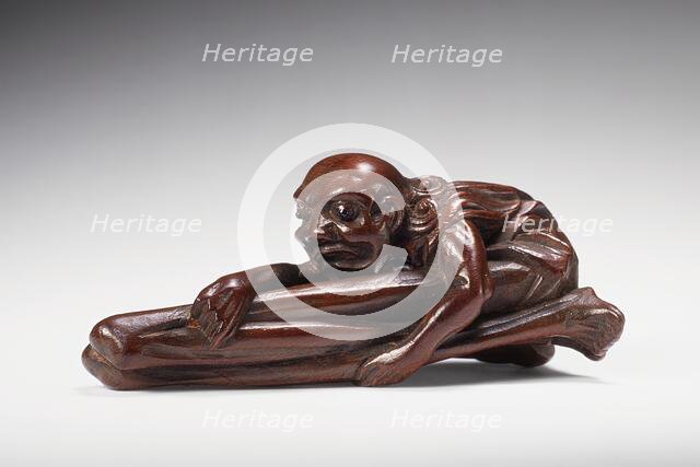 Ashinaga Applying Moxa Treatment, Mid- to late 19th century. Creator: Hokkyo Sessai.