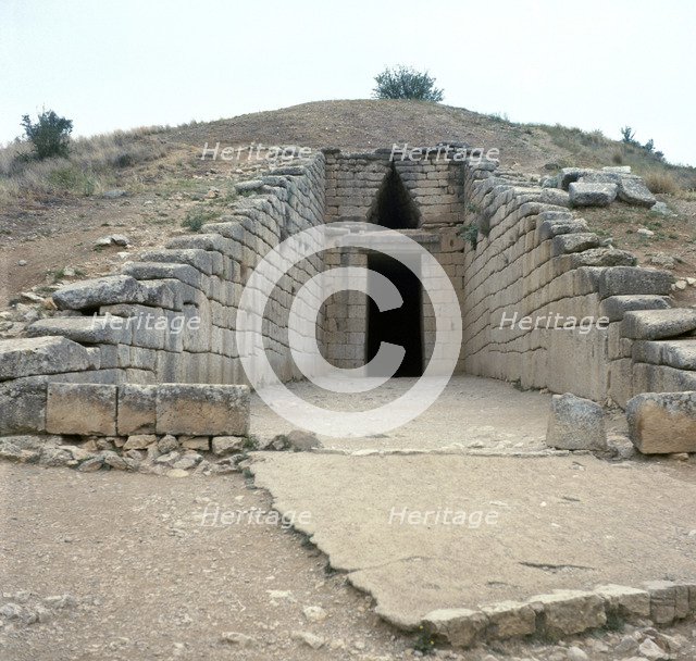 The Treasury of Atreus in Mycenae, 13th century BC. Artist: Unknown