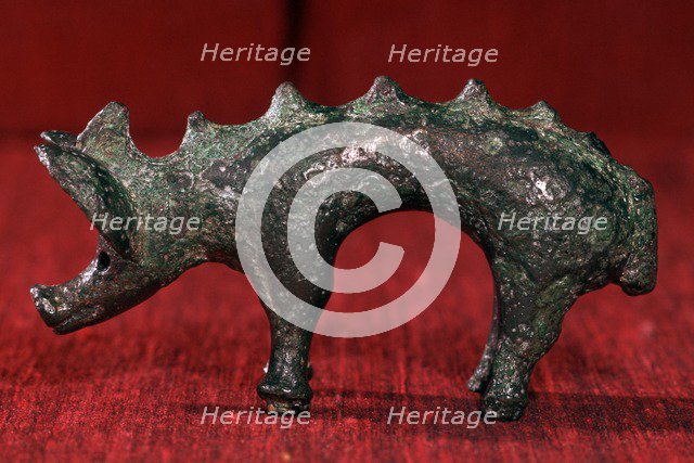 Celtic bronze boar, Hounslow, Middlesex, England, 1st century BC- 1st century AD. Artist: Unknown