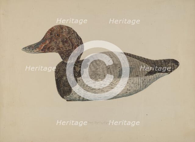 Decoy Duck #1, 1938. Creator: Lloyd Charles Lemcke.