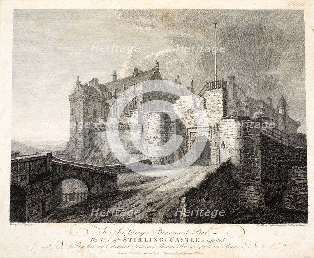 View of Stirling Castle, eng. William Byrne, pub. 1781. Creator: Thomas Hearne (1744 - 1817).