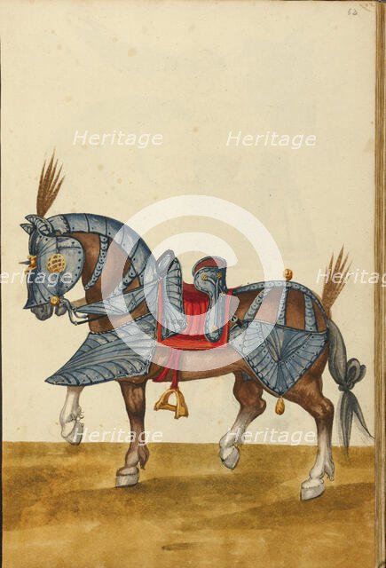 A Horse in Armor, about 1560-1570. Creator: Unknown.
