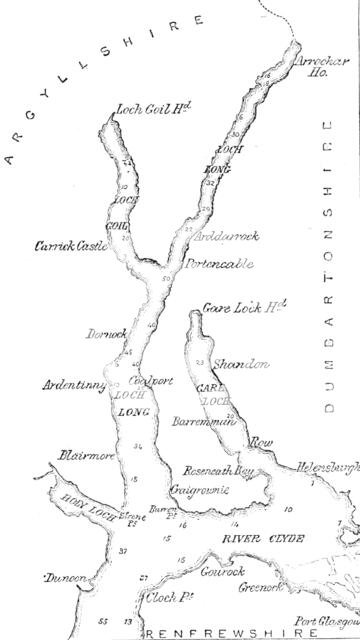Map of Loch Long with Loch Goil, 1890. Creator: Unknown.