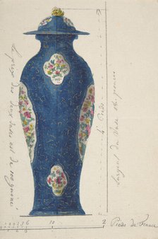 Design for a Vase, ca. 1770-85. Creator: Anon.