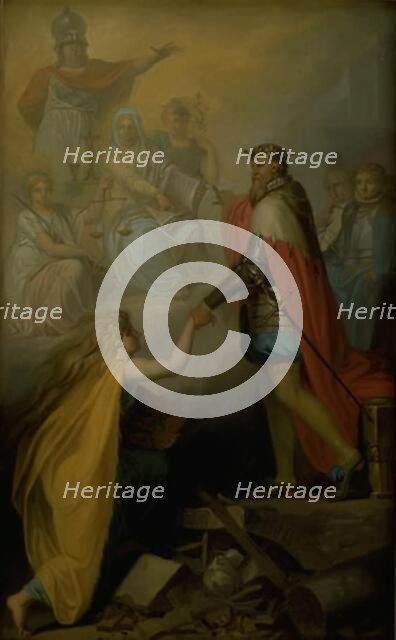 Christian III Succouring Denmark, 1780. Creator: Nicolai Abraham Abildgaard.