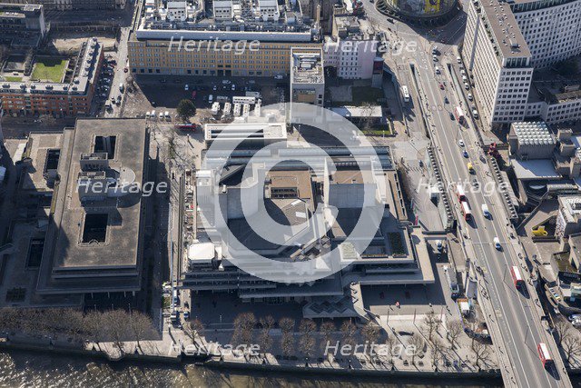 Royal National Theatre and IBM Building, South Bank, Lambeth, London, 2018. Creator: Historic England Staff Photographer.
