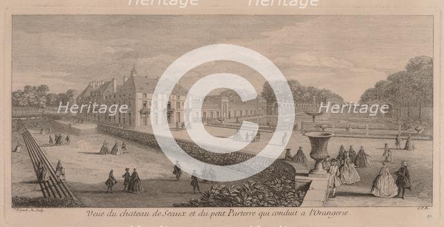 Chateau and Garden of Seaux. Creator: Jacques Rigaud (French, 1681-1754).