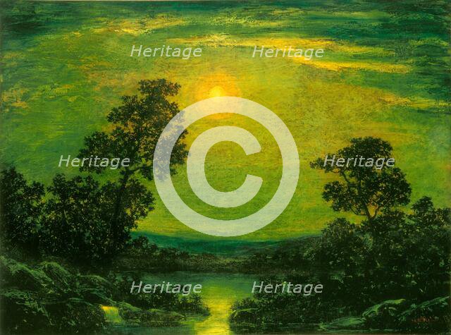 Moonlight, early 20th century. Creator: Ralph Blakelock.