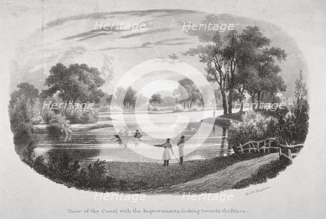 St James's Park, Westminster, London, c1827. Artist: JS Templeton